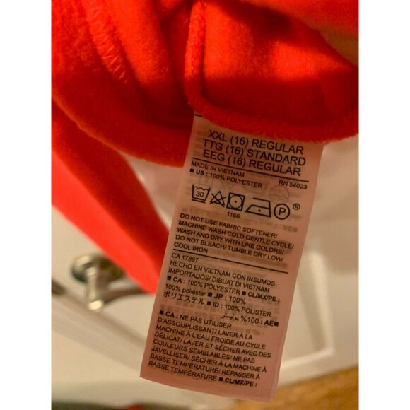 Old Navy Active Fleece Pull Over Sweater Red Size 16 XXL youth - Picture 4 of 5